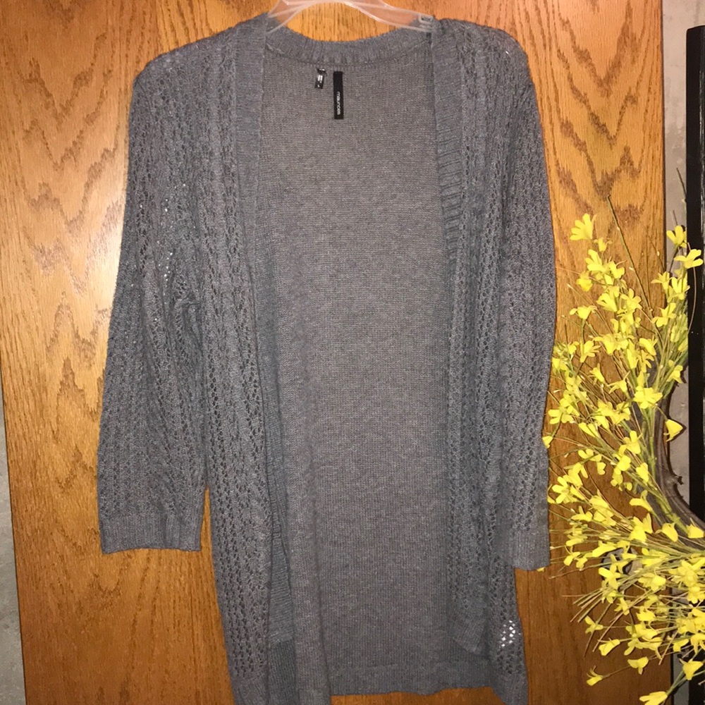 Maurice’s 3/4 length gray cardigan